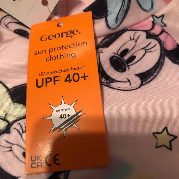 New 3 piece UPF 40t Mickey Mouse top, pants and hat by George 1 1/2 by 2 years. - Picture 5 of 11